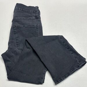 Madewell Mid-Rise Kick Out Black Jeans